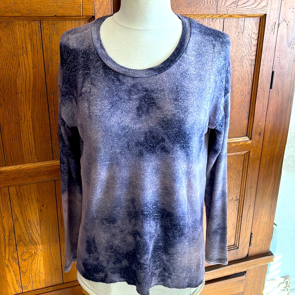 AMERICAN🦅EAGLE Purple Tie-Dye look SOFT & SEXY PLUSH SWEATER Crew Neck X-Small💜